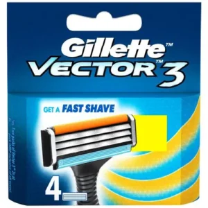 Gillette Vector 3 Manual Shaving Razor Blades Cartridge