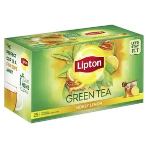 Lipton Honey Lemon Green Tea Bags - 25 Pieces