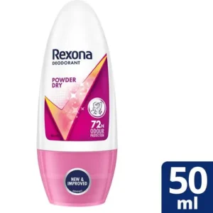 Rexona Powder Dry Underarm Roll On Deodorant For Women - 50 ml