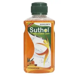 Boroline Suthol Natural Antiseptic Skin Hygiene Liquid, Chandan - 100 Ml / 200 Ml Bottle